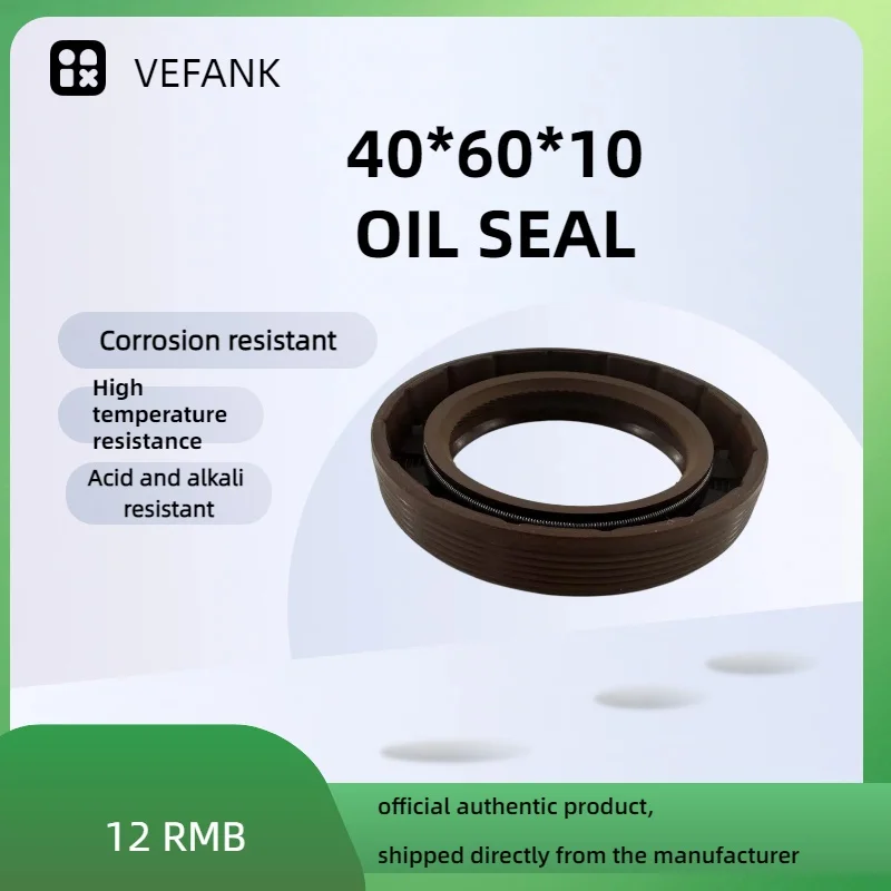 

HTGR 40×60×10 Rubber Oil Seal — Wear-Resistant Shaft Seal for Automotive Hubs, Motorcycles, and Industrial Equipment