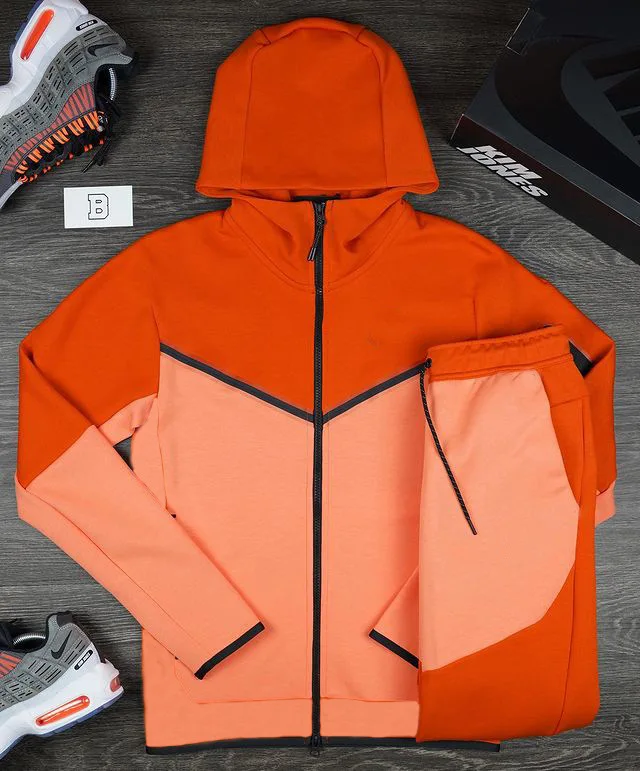 Herren Zweiteiler mit Farbblock-Design, Kapuzenjacke mit Reißverschluss und Jogginghose mit elastischem Kordelzug, atmungsaktives Sport- und Freizeitoutfit zum Laufen – Detail 3