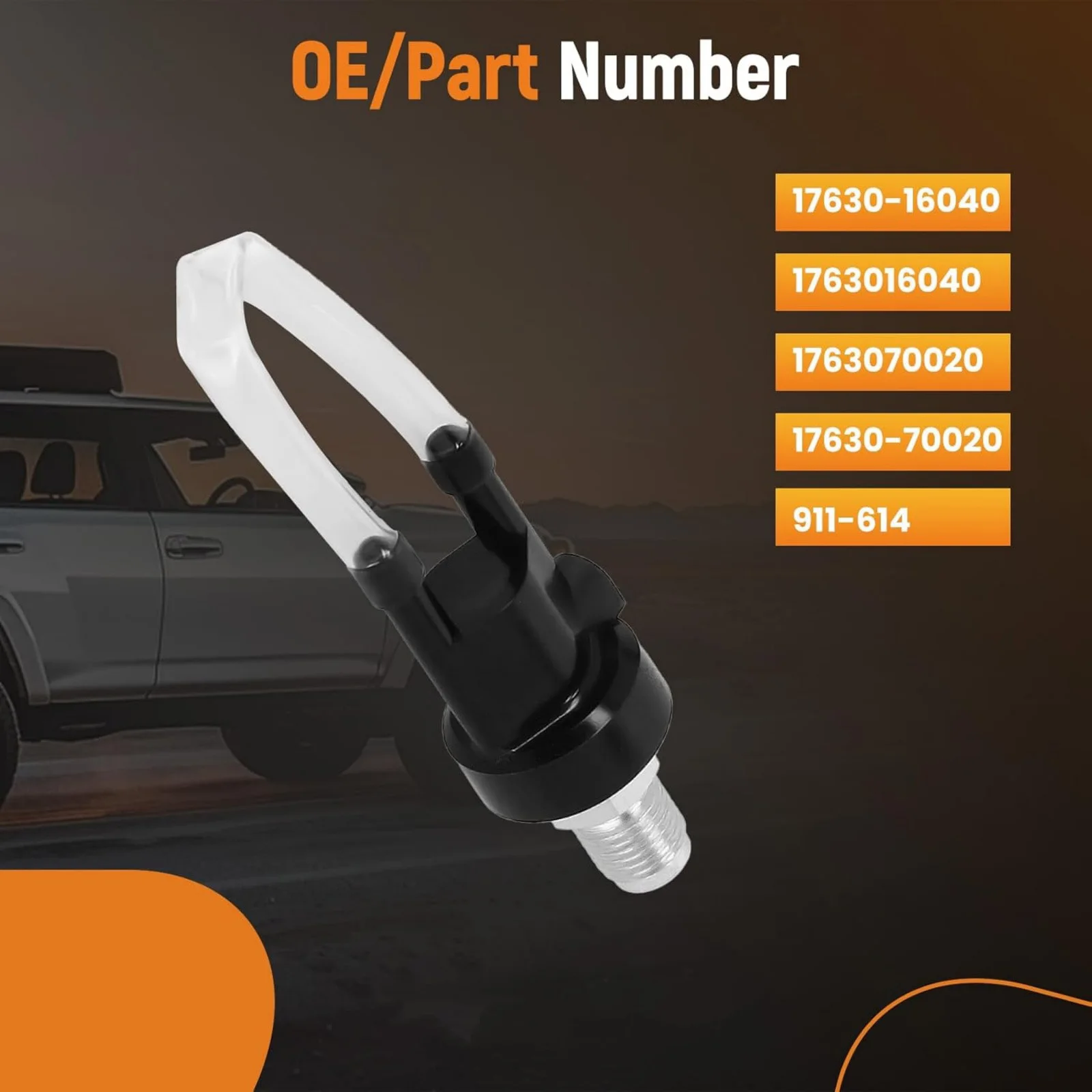 Power Steering Air Vacuum Control Valve 17630-16040 1763070020 for Toyota 4Runner Camry Lexus LS400 GX470 1987-2009