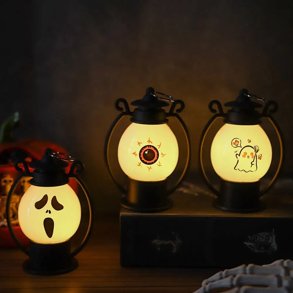 Led Pumpkin Electronic Candle Light Night Light Retro Halloween Wind Lantern Creative Props Festival Decoration Props