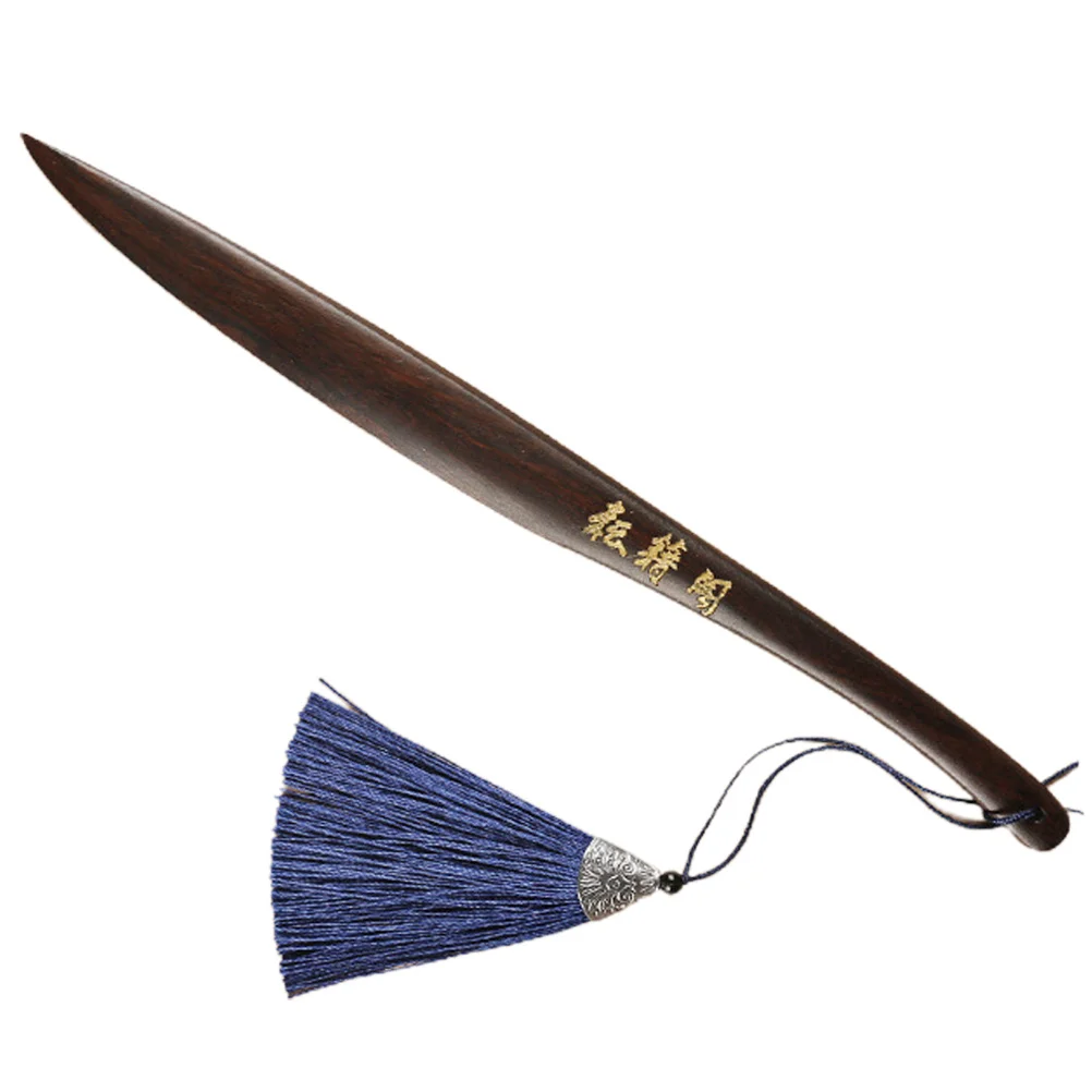 

Wooden Chinese Art Paper Cutter Rice Paper Cutting Tool Letter Opener Envelopes Office Home Use Portable Wood Tape Cutter