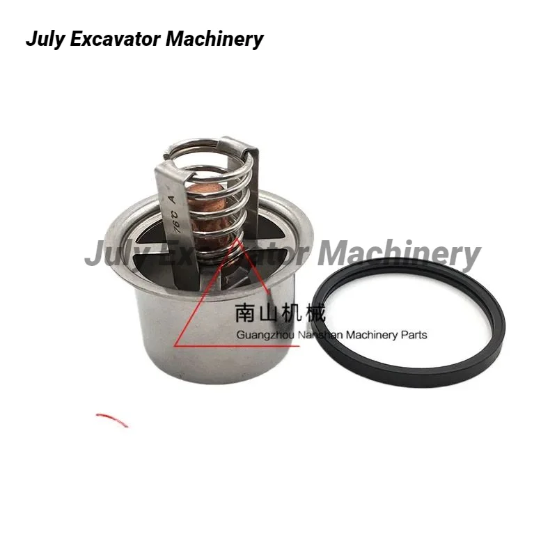 For Caterpillar E336D 330D 340D Thermostatic Assembly C9 Engine Water Temperature Adjuster Thermostatic  Excavator accessories