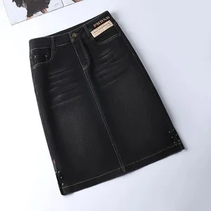 Hohe Taillenjeans für Frauen, sexy Rock mit Scheide, Streetwear Split Retro, Frauenmode, Frühling, Sommer 9 Hauptverkaufsrock schwarzer Kurzfilm - №10