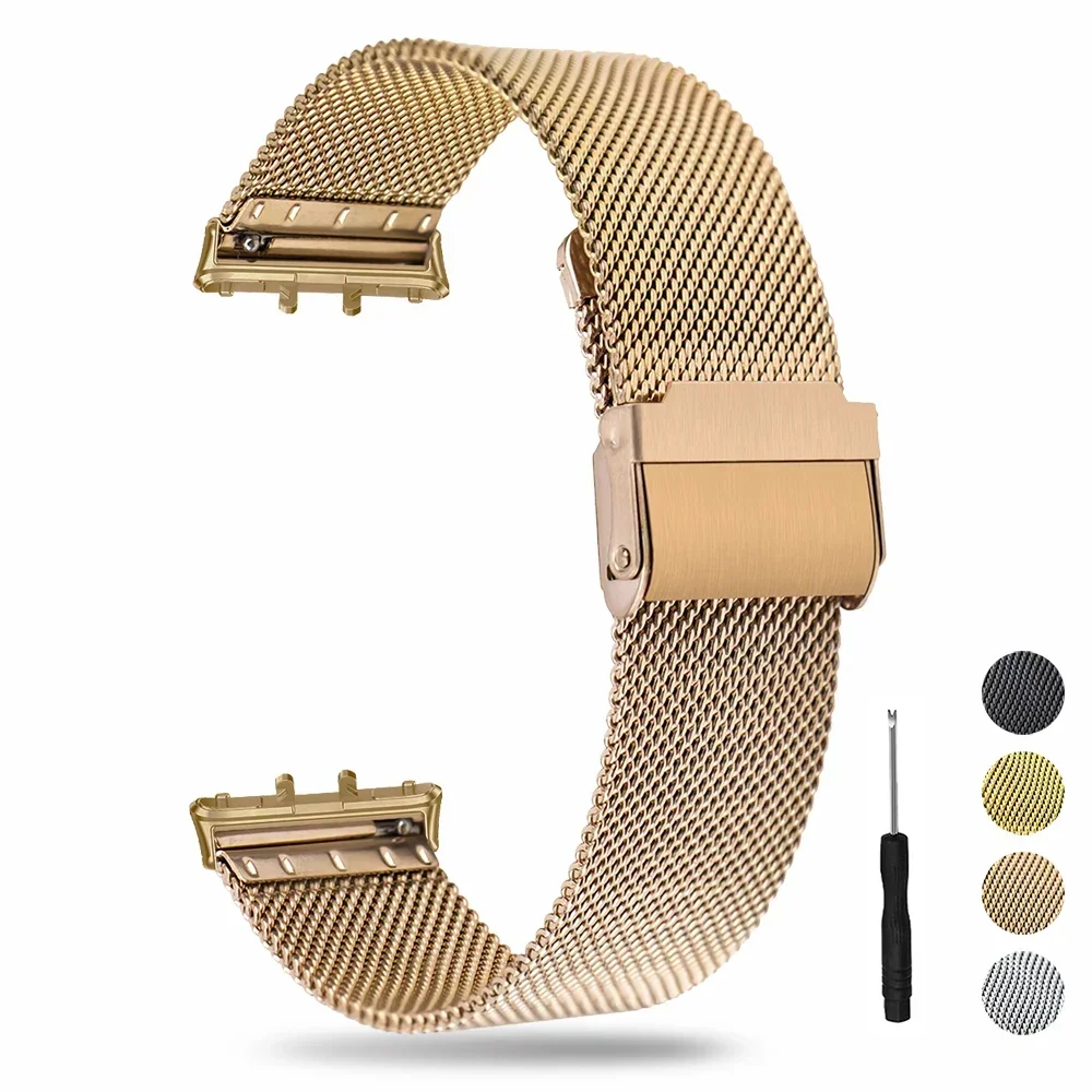 Metal Strap For Samsung Galaxy Fit 3 SM-R390 Stainless Steel Watchband Breathable Bracelet Correa For Samsung Galaxy Fit3 Band