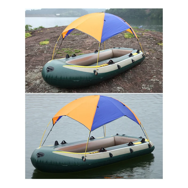 Boat Canopy Sun Shade Rain-Proof Shelter Inflatable Canoe Ship Yacht Kayak Sunscreen Awning for Kayaking Drifting