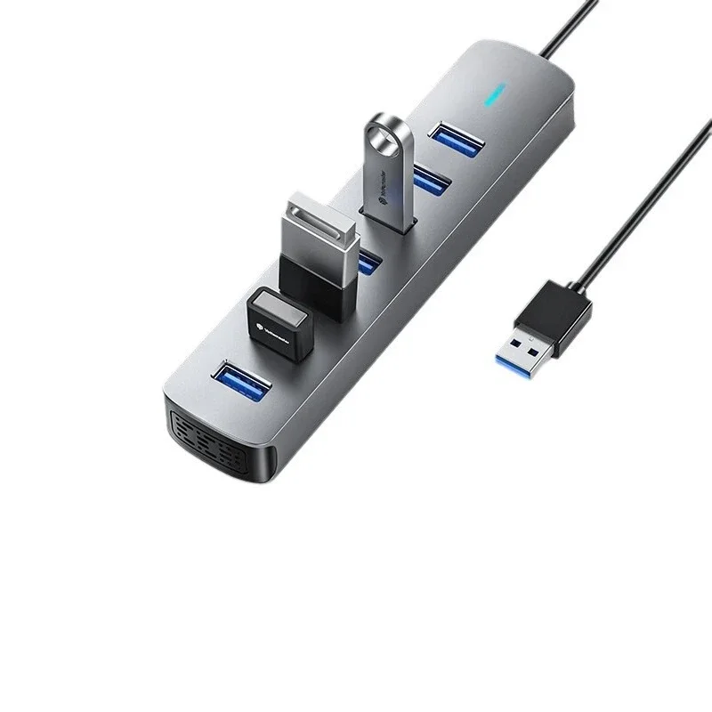

USB-концентратор на 7 портов, док-станция, USB 3.0, разветвитель, адаптер для ноутбука
