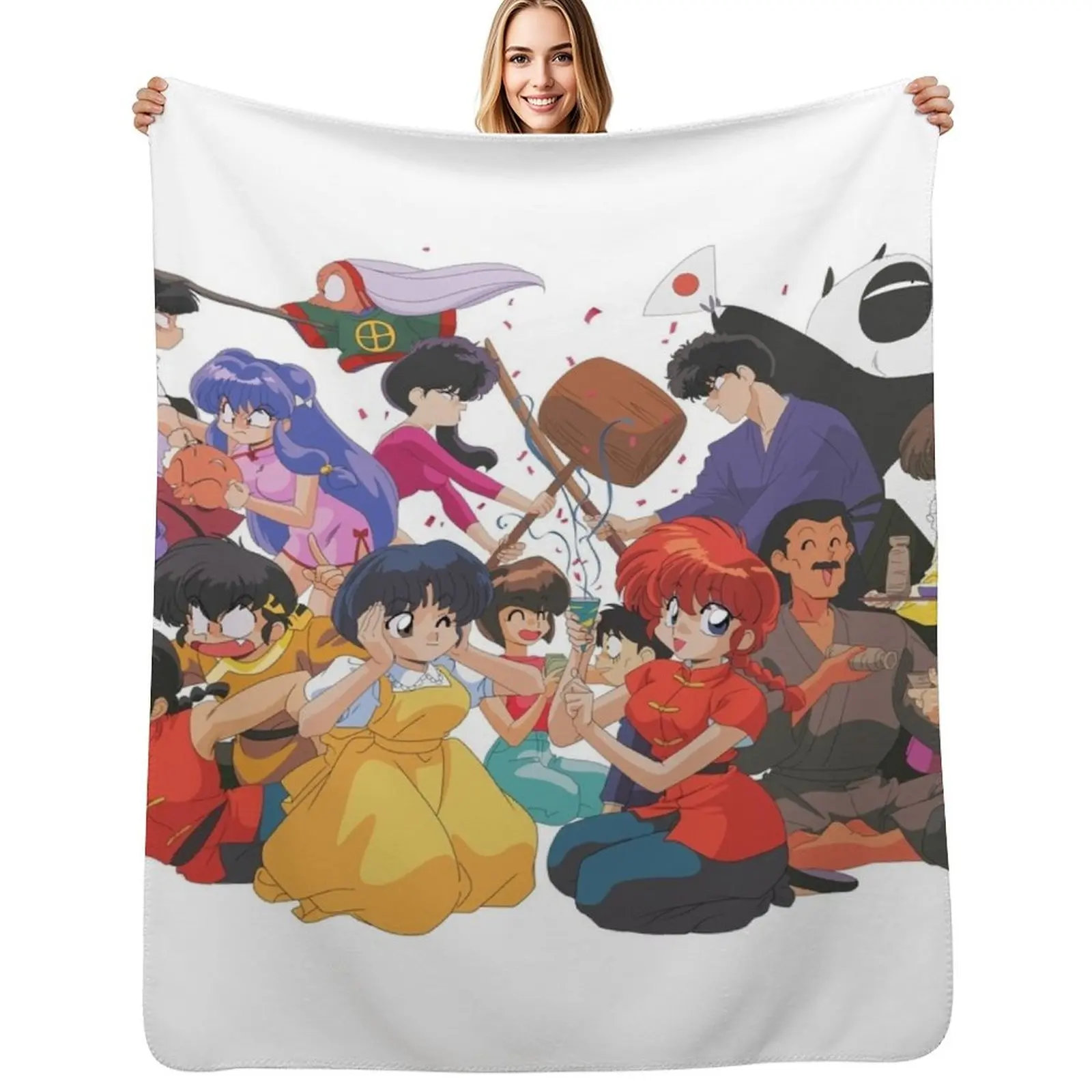 

Ranma Throw Blanket Giant Sofa Plaid Luxury Throw Shaggy Blankets