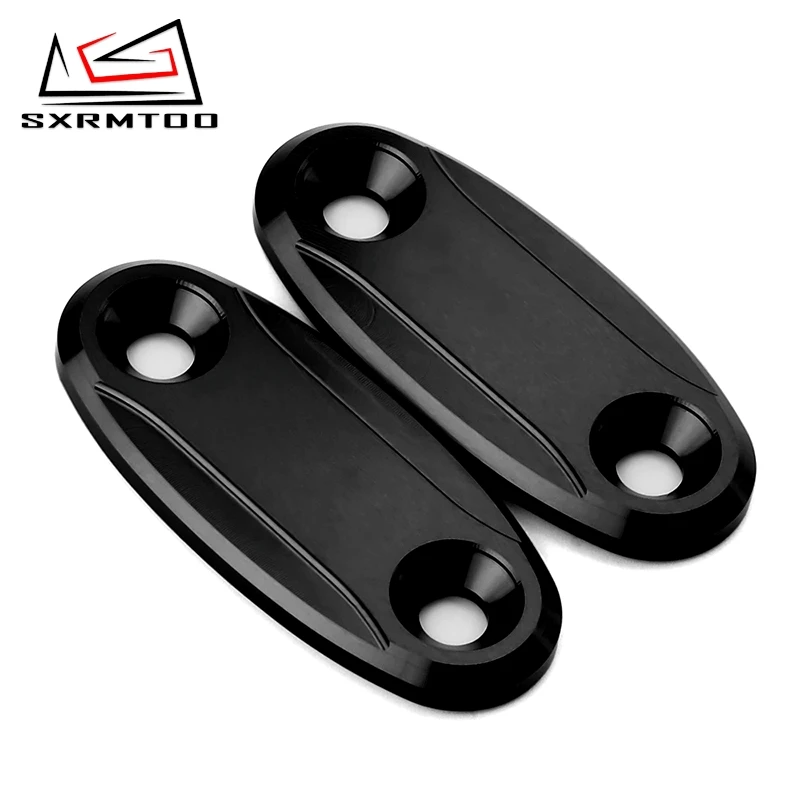 Copertura decorativa del foro dello specchio Base per la retromarcia deflettore eliminatori tappo per KAWASAKI ZX-6R ZX-10R 2005-2008 ZX6R ZX10R 2006 2007