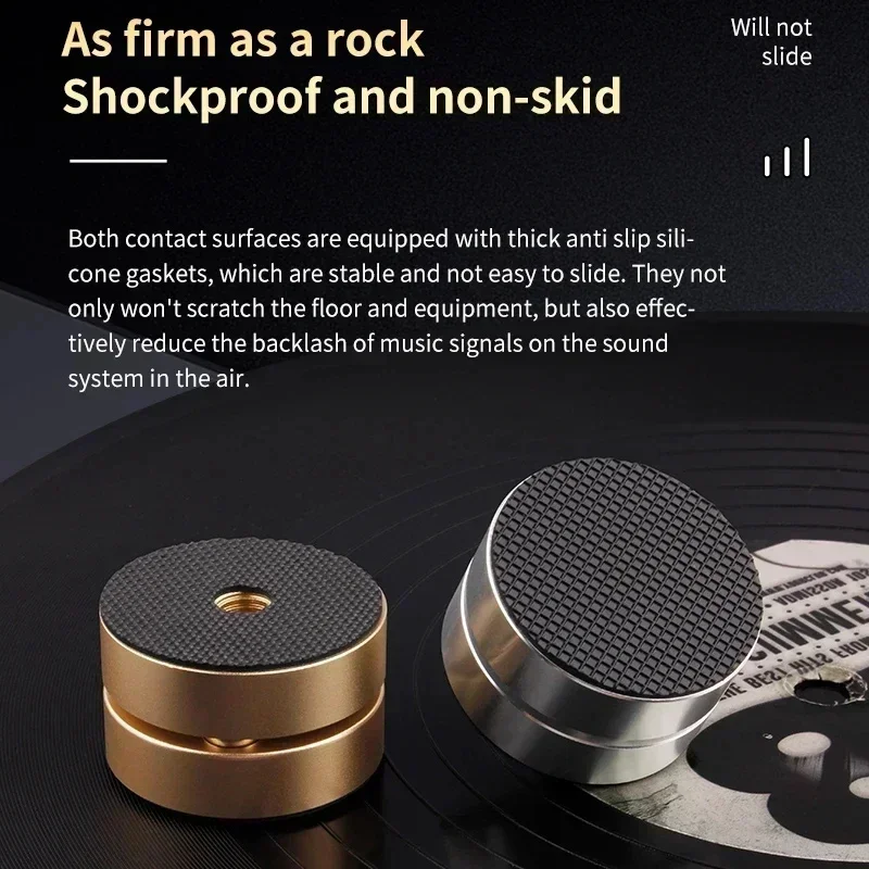 

Anti-Shock Foot Pads Vibration Steel Ball Shock Absorption Speaker Stand Aluminum Alloy For Audio Amplifier Consumer Electronics