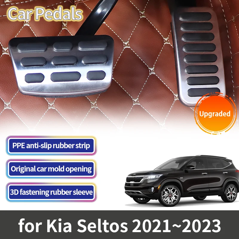 

Для Kia Seltos 2023 2022 2021 2020 2019 аксессуары AT MT автомобильные Топливные Тормозные подставки ножные педали газовый акселератор Нескользящая накладка на педаль