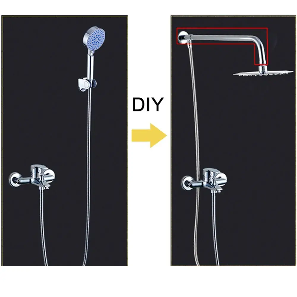 

Прочный настенный фиксированный кронштейн для душа G1/2, удлинитель насадки для тропического душа из нержавеющей стали 30/40 см, стержни для насадки для душа, оборудование для ванной комнаты