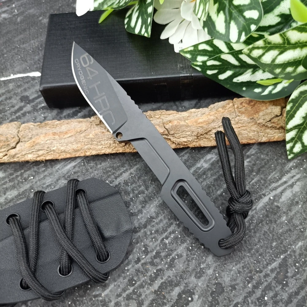 

High-hardness One-piece Tang Knife Portable Outdoor Camping Knife Lightweight Travel Adventure Tool EDC Tool S600 Straight Knife