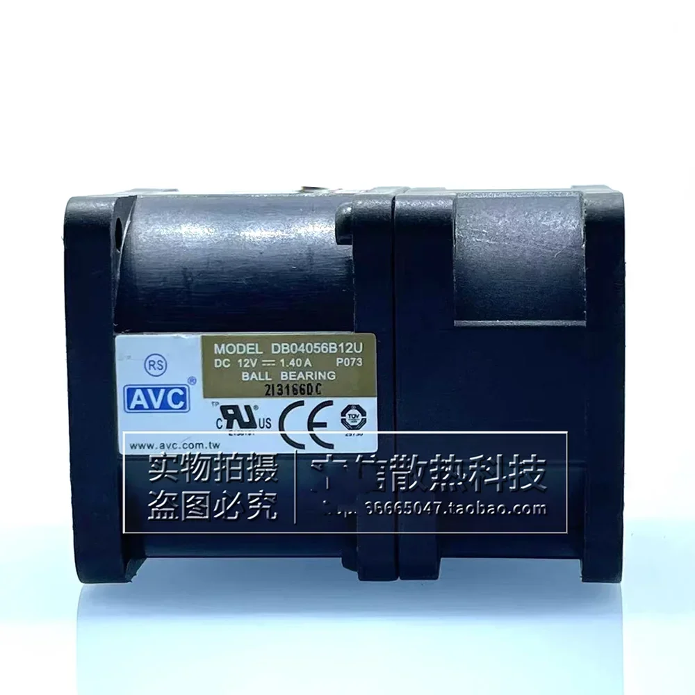 

+New for Original AVC dual motor high speed violent boost cooling fan DB04056B12U DC12V 1.4A 4056 4cm server fan