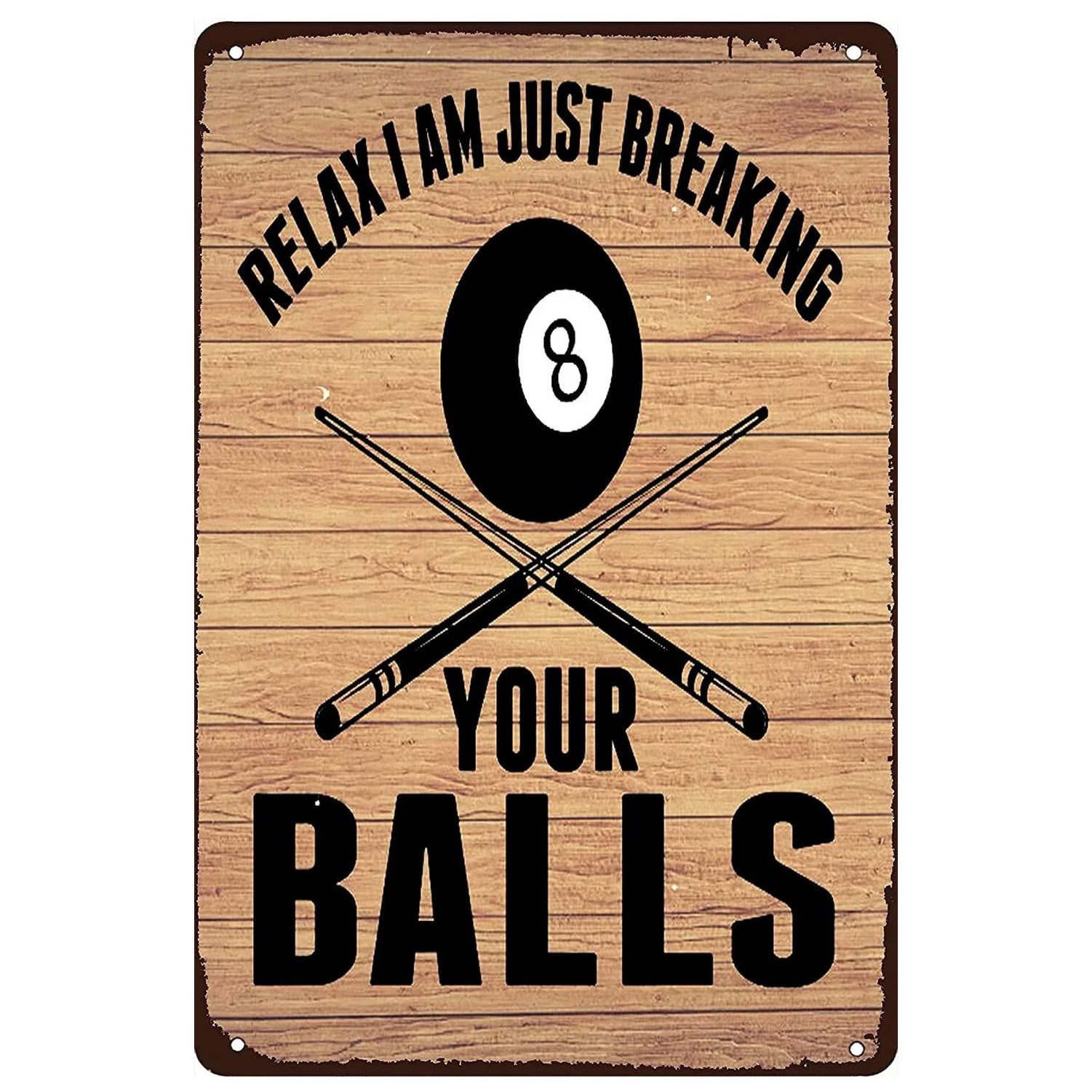 Billiards Metal Tin Signs Balls lWall Poster Plaque Sign Vintage Iron Painting Decoration for Man Cave Cafe Game Room Club Bar