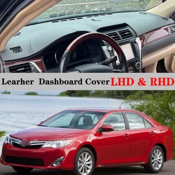 Dashboard Dash Mat Cover PU Leather Pad Sunshade Anti-UV Carpet Car Accessories For Toyota Camry 7th 2012 2013 2014 2015 2016