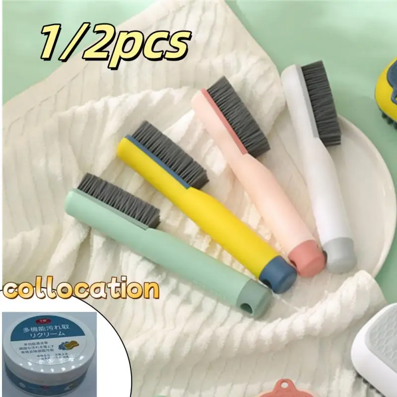 Shoe Cleaning Brush with Shoe Cleaner and Towel Soft Bristle Brush Laundry Brush Shoe Brushes for Cleaning Shoe Stain Brush