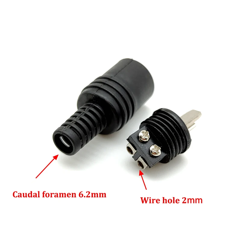 2pcs 2 Pin DIN Speaker Wire Plug 2P Hifi Loudspeaker Cable Solder Connector Male Female Socket