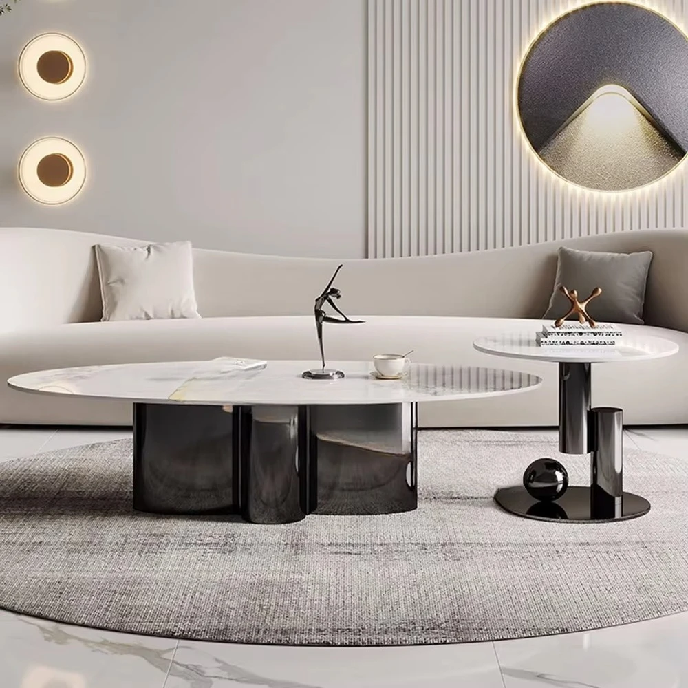 Living room furniture luxury coffee table high quality gold modern center table coffee table