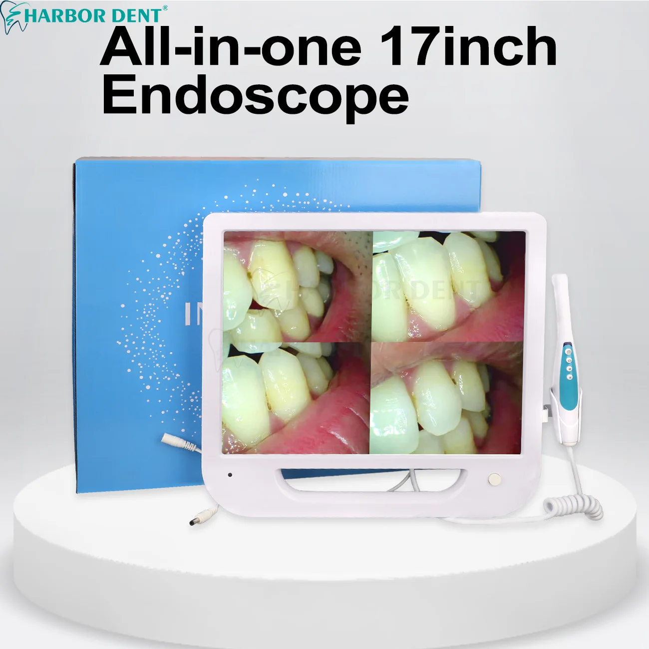 หน้าจอ LCD 17 นิ้วทันตกรรม Intraoral กล้อง 18 ล้านพิกเซล 6LED Wifi วิทยุดิจิตอลทันตกรรม Endoscope Monitor