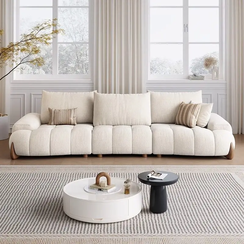 Beige 3 Seater Living Room Sofas Designer Italian Bedroom Lazy Living Room Sofas Loveseat Modern Divano Moderno Furniture Home