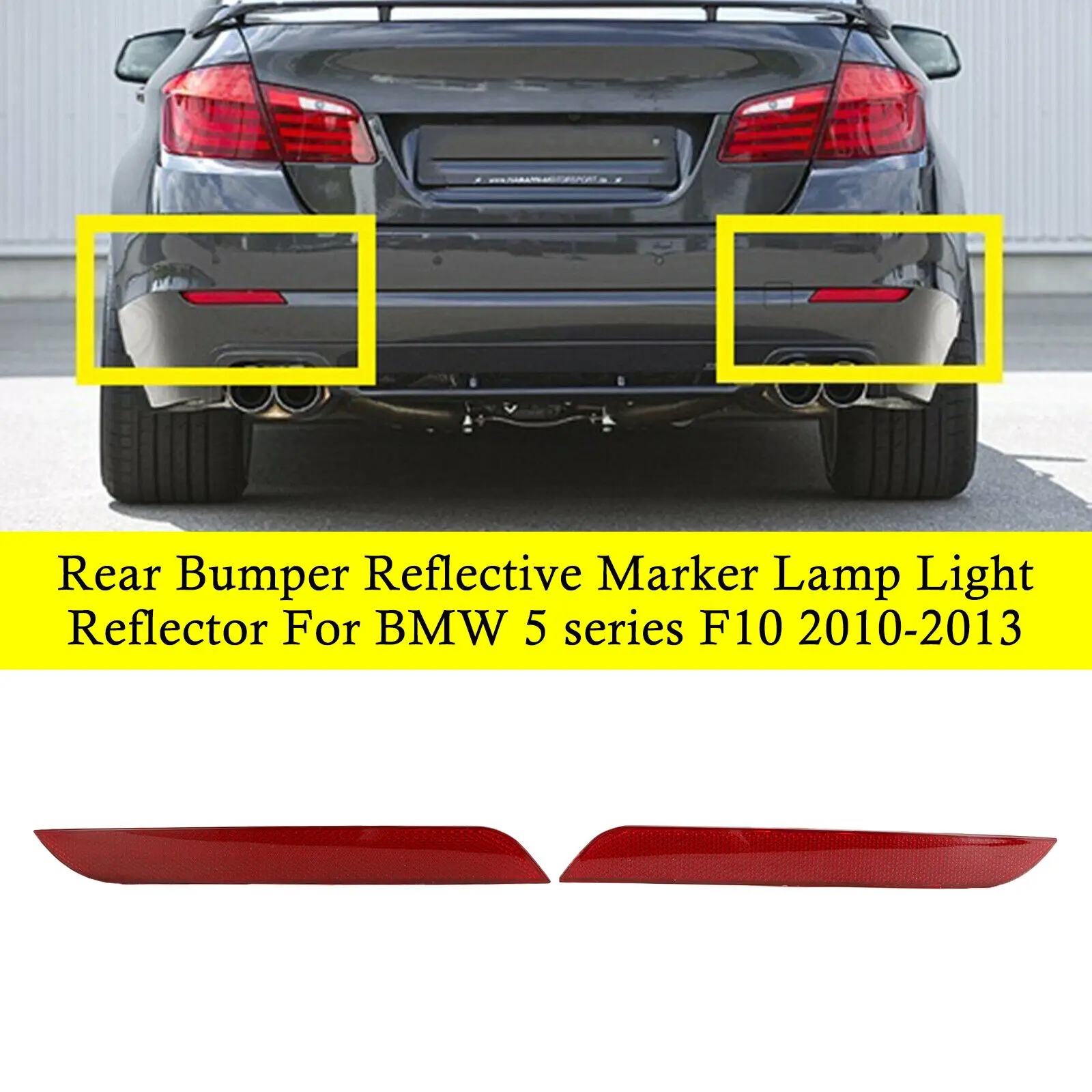 

Reflector Housing Tail Fog Lamp Light Fit For BMW 5series F10/F18 2010-2013