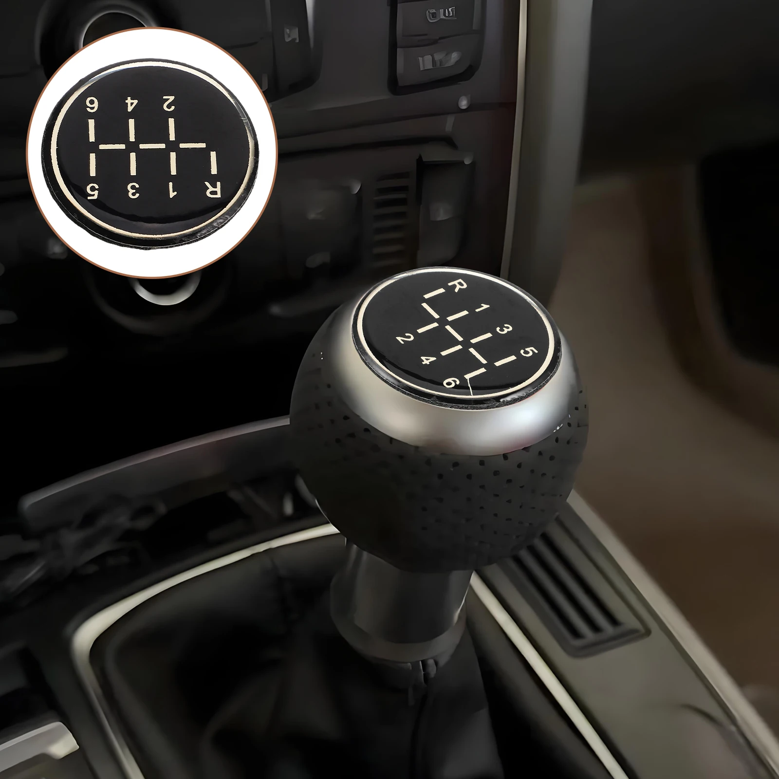 

Наклейка на переключение передач с механической коробкой передач, универсальная наклейка высокого разрешения, подходит для украшения интерьера грузовика, автомобиля, наклейка на голову переключения передач