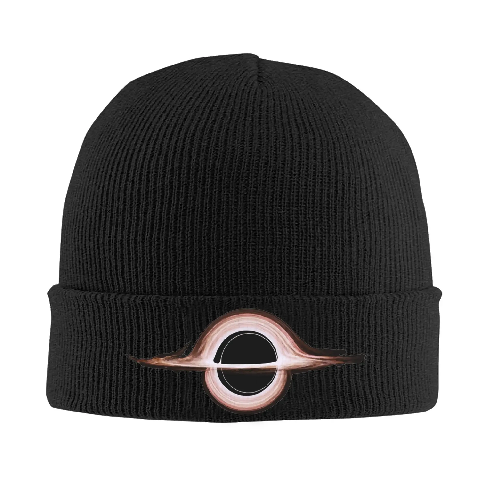 Black Hole Interstellar Movie Knitted Hat for Women Men Skullies Beanies Winter Hat Acrylic  Crochet Cap