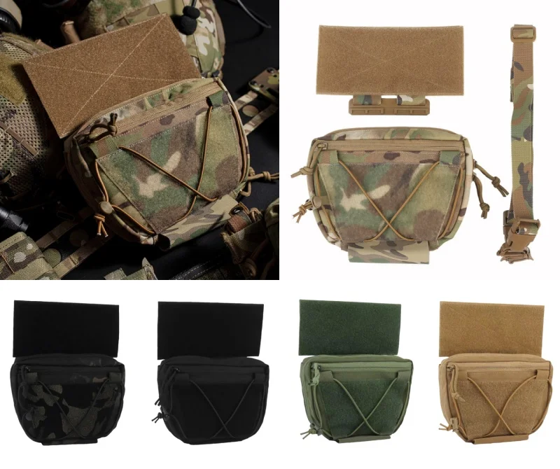 

Outdoor equipment vest, quick release lower abdomen, push attacker, hanging bag, multifunctional dual-use shoulder bag