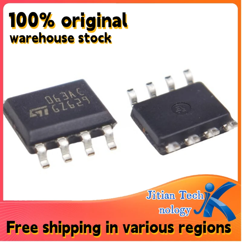 20PCS 100% New MC34063ACD-TR logo 063AC SOP-8 Switching regulator chip Welcome to purchase