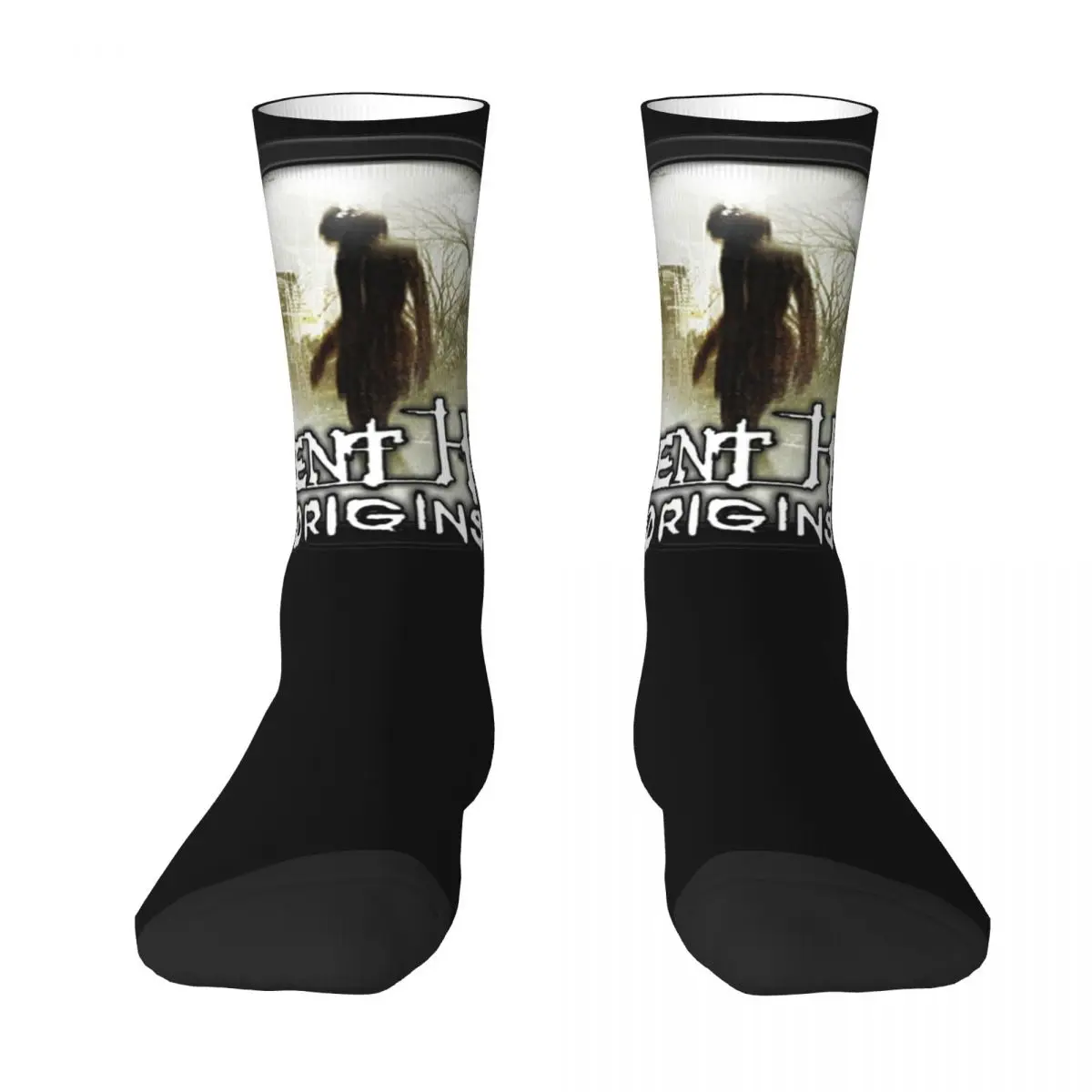 Silent Hill Stockings Men Gaming Gamer Socks High Quality Retro Socks Spring Skateboard Anti Skid Printed Socks Gift