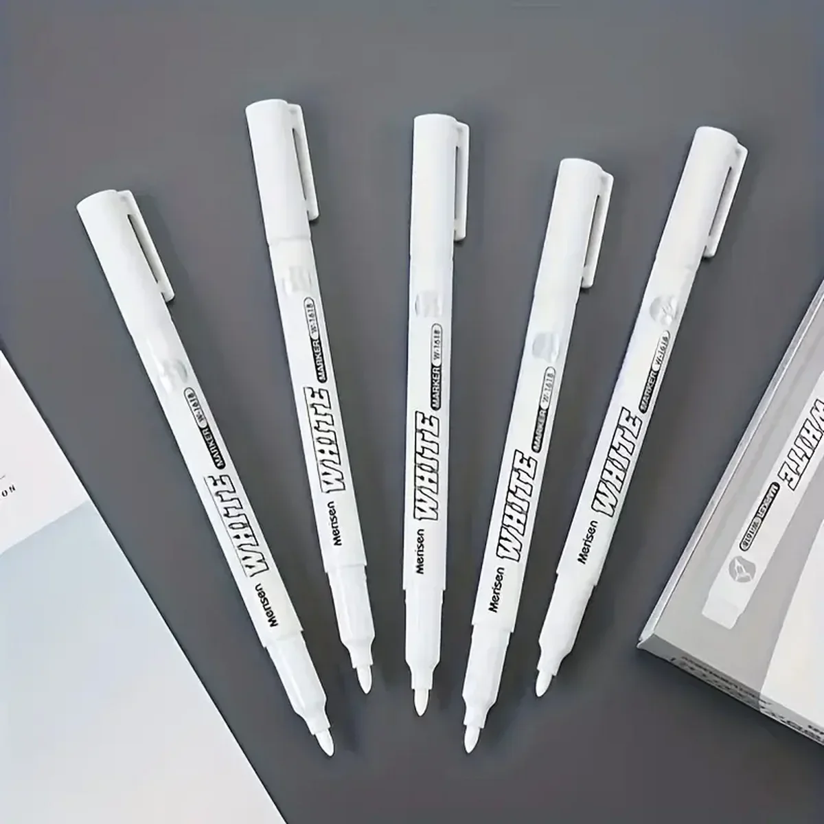 3/6pcs Waterproof White Marker Pen for Tire Painting, Fabric, Wood, and Leather - Permanent Alcohol Paint Graffiti Pen with Oily