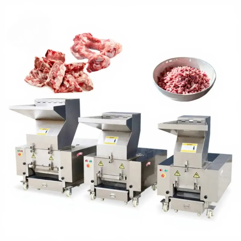 Custom Made Low Price Stainless Steel  Chicken Poultry Pork Pet Bone Grinder Pulverize Crushed Meat Ox Bone Crusher