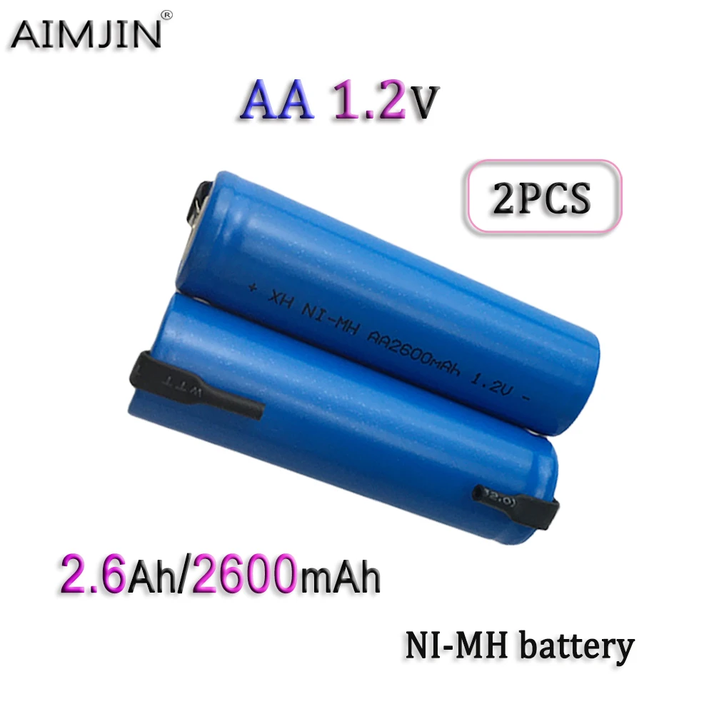 AA 1.2V 2600mAh/2.6Ah  NI-MH Rechargeable Battery Suitable  For MP3 RC Toys LED Flashligh