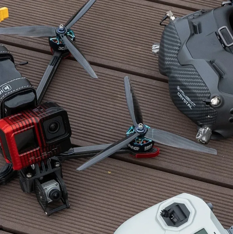 HQProp 7.5X3.7X3 7.5 بوصة 3 شفرات 5 مللي متر رمح سباق المروحة بولي كربونات ل RC FPV حرة 7 بوصة طويلة المدى طائرات بدون طيار لتقوم بها بنفسك جزء