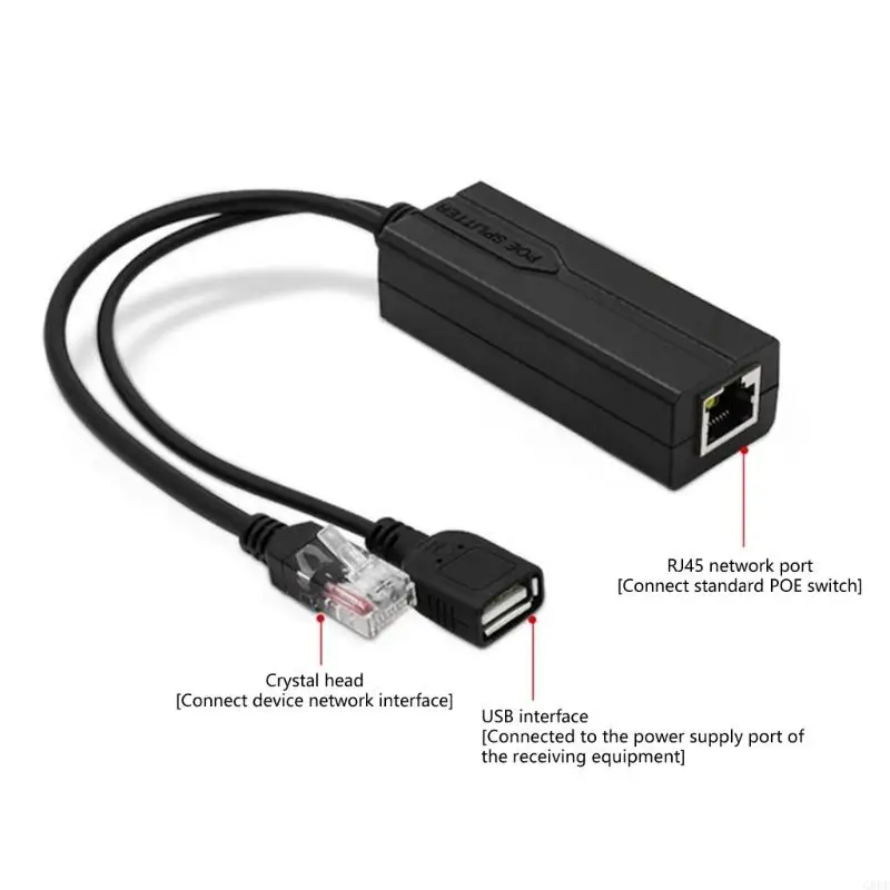 G8DF Easy в использовании USB POE Splitter, 48 В до 5 В USB -источники Power IEEE802.3AF/AT COMPAIN для электронных аксессуаров