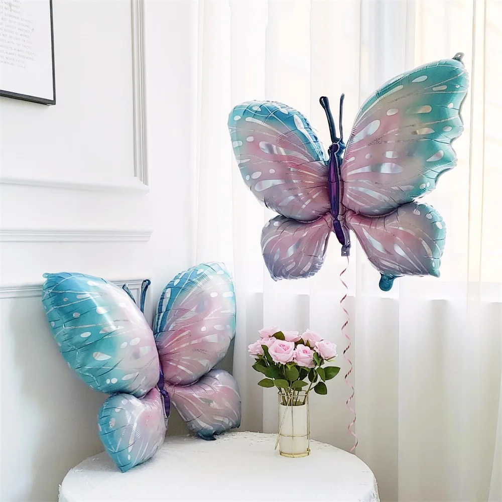 

Large Butterfly Aluminum Foil Balloons Colorful Butterfly Balloon Birthday Party Wedding Decorations Baby Shower Globos Kids Toy