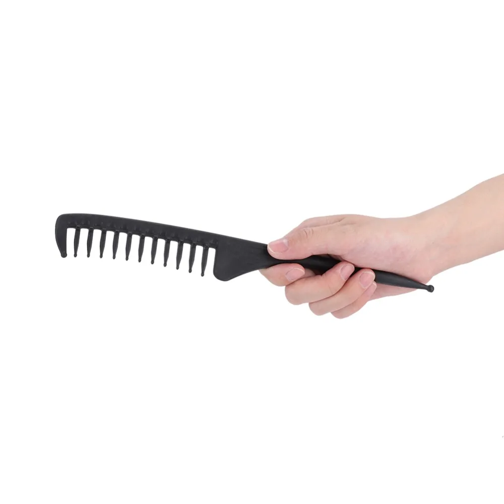 

Styling Tool Retro Style Oil Hair Comb Durable PP Hairstyle Comb Black Portable Design Hairdressing Comb Salon Use