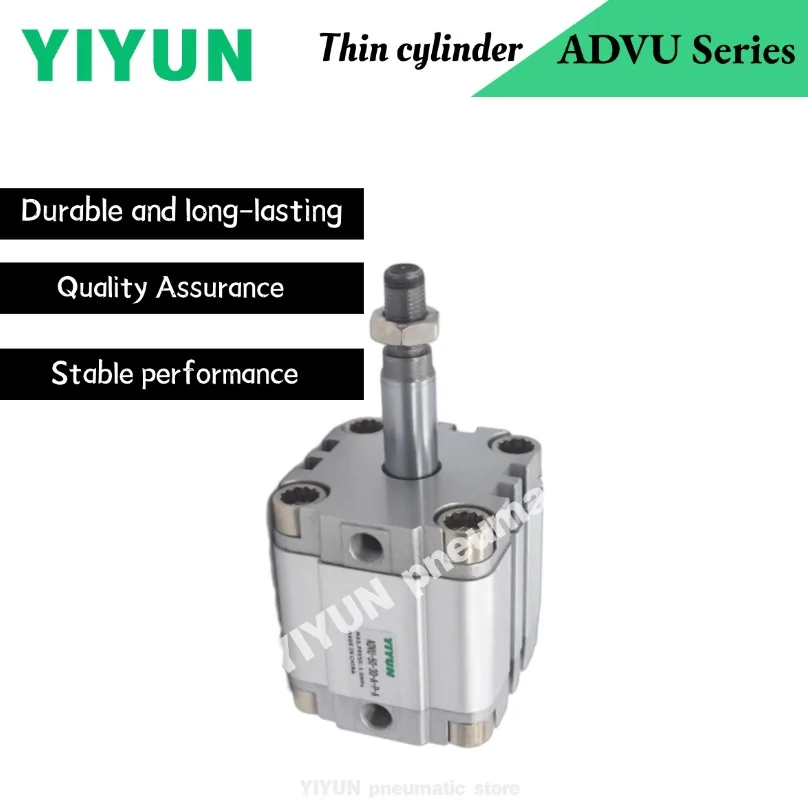 

ADVU50, ADVU63-5-A-P-A,-10-15-20-25-30-35-40-45-50-55-60-70-75-80-90-100-A-P-A YIYUN Тонкий цилиндр серии ADVU