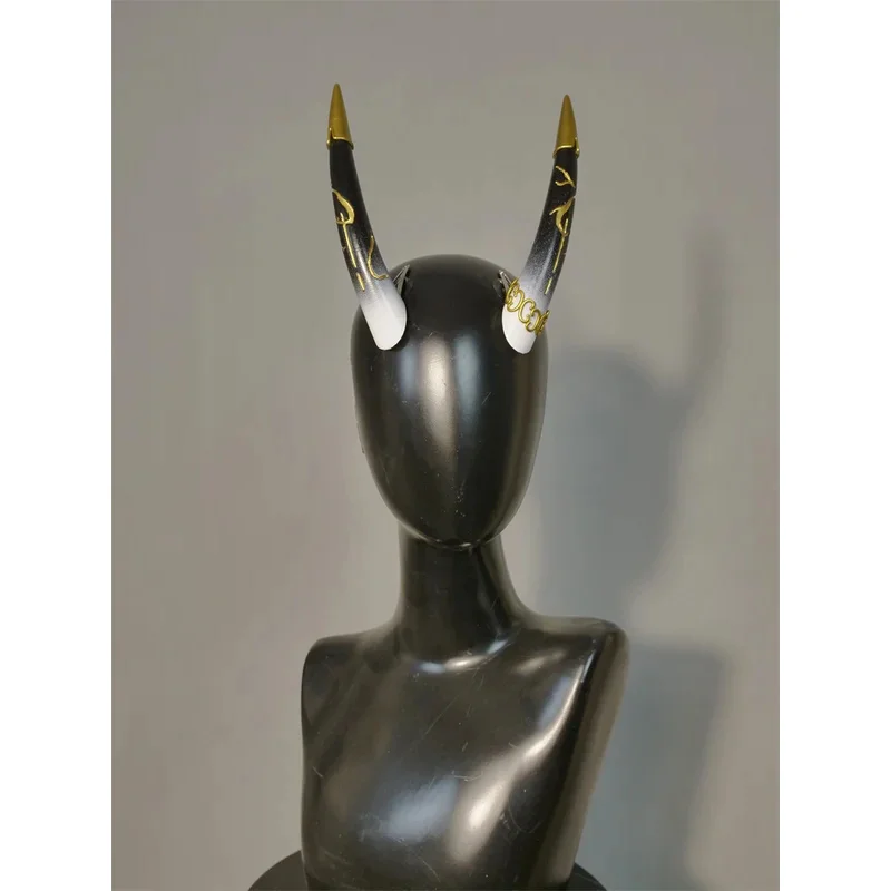 Vtuber nijisanji nova pele vox akuma cosplay chifres headwear role play acessório festa de halloween carnaval adereços