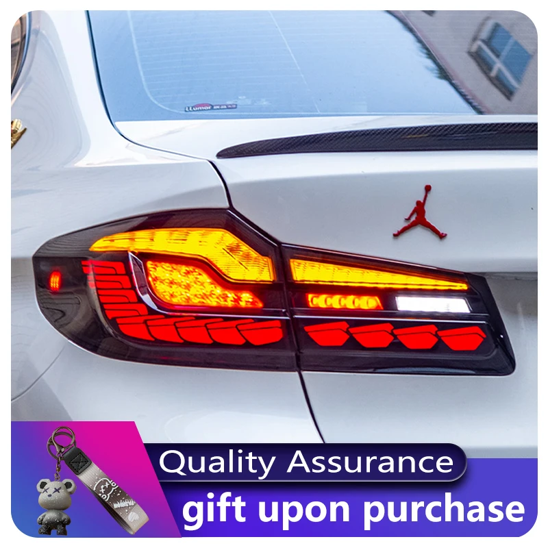 

2 PCS Lamp For BMW 5 Series G38 525 528 530 Tail Light 2018 2019 2020 DRL Brake Lamp LED Taillight Plug And Play Car Accessories