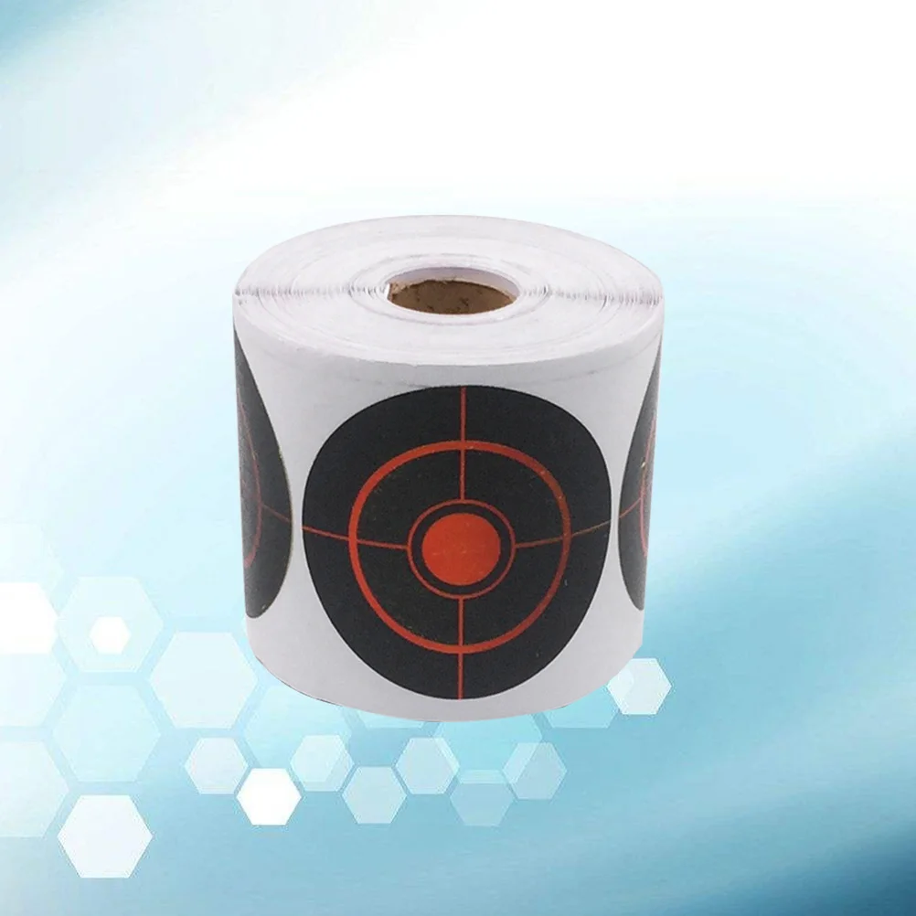 

250Pcs Self Adhesive Orange Shooting Target Stickers 7.5cm Instant Feedback Round Splatter Targets Practice