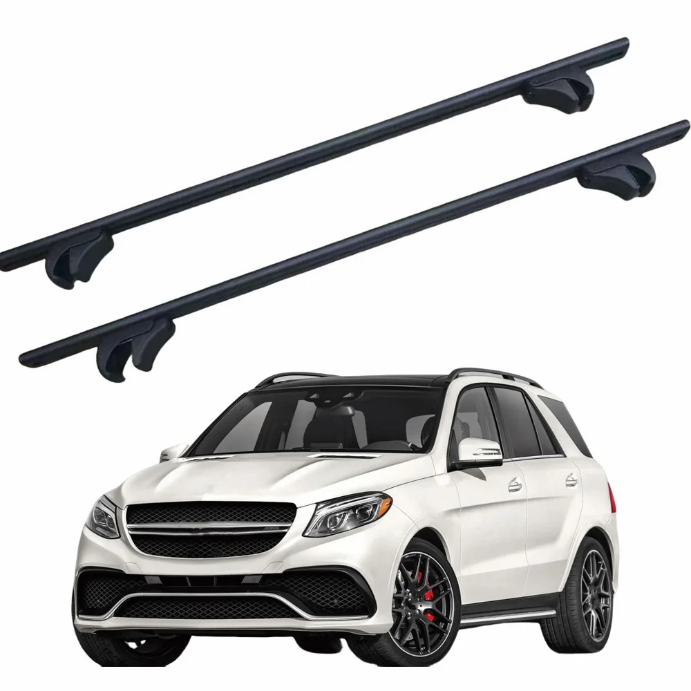 

VULIXYUAN 2PCs Black Roof Racks Crossbars Cross bars Fits for Mercedes Benz GLE W166 2012-2019 with roof rails Aluminum
