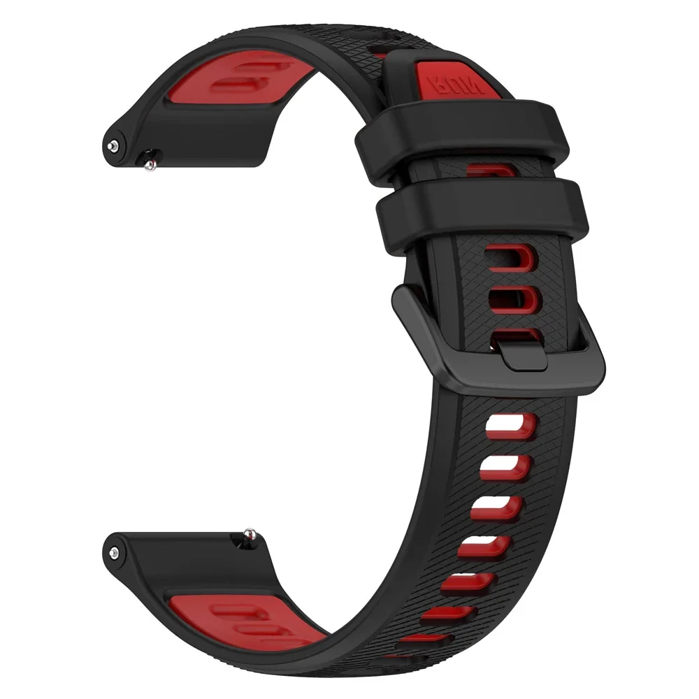 حزام ساعة رسمي لـ Garmin Forerunner 265 حزام سيليكون ثنائي النغمة لـ Garmin Venu 3 2 / Vivoactive 5 4 3 22 مللي متر 20 مللي متر حزام الساعات