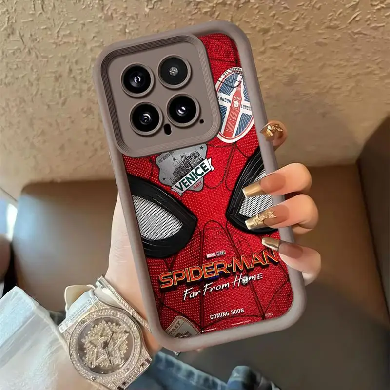 phone cases for Redmi Note 13 5G 9S 11 9 12 Pro 12C 12 4g 12S 10 Lite Angel Eye Ladder fundas Cover Marvel Spider-Man Deadpool image 6