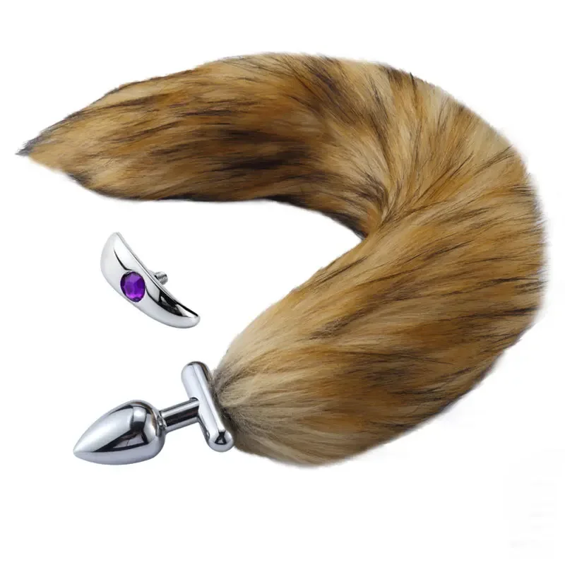 High Quality Soft Cat Ears Headbands with Fox Tail Bow Metal Butt Anal Plug Cosplay Erotic Accessories Adult Sex Toys for Couple