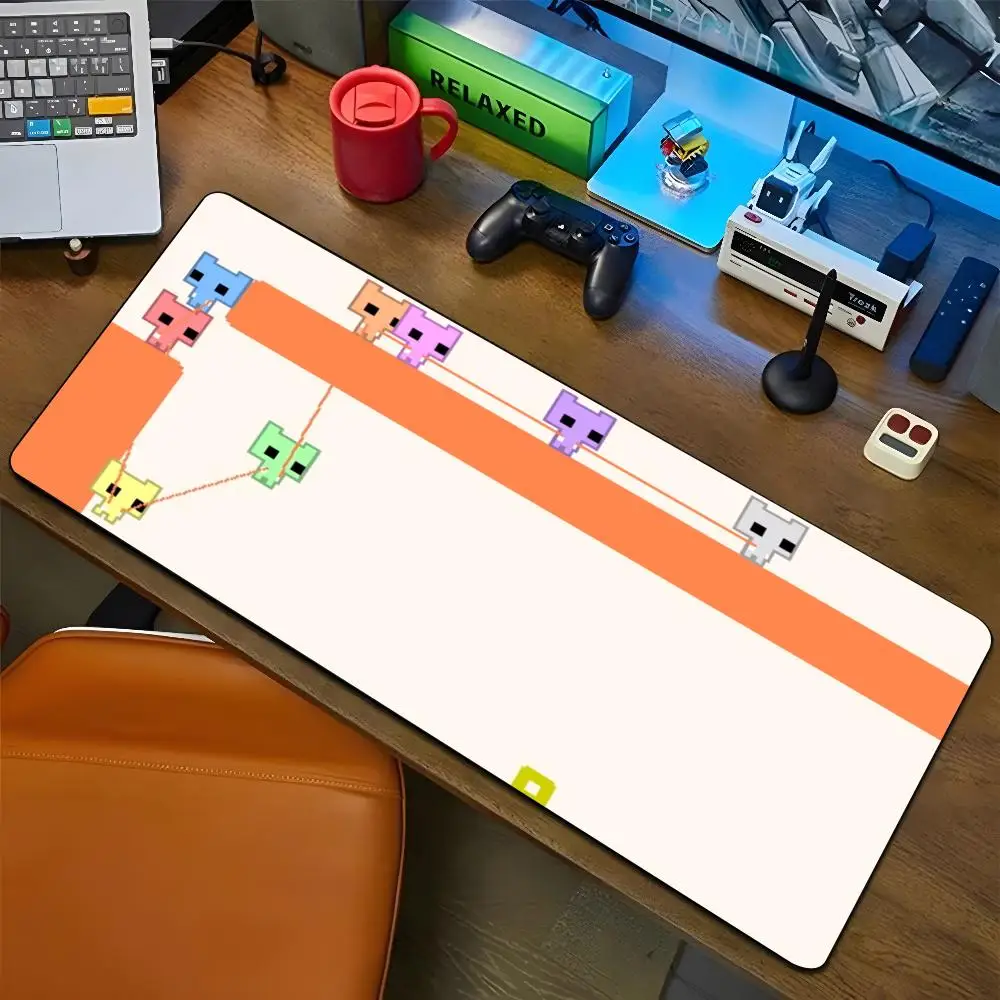 PICO PARK Mouse Pad Cartoon Lockedge Large Gaming Pad Computer Gamer Keyboard Mat Desk Mousepad PC Desk Pad