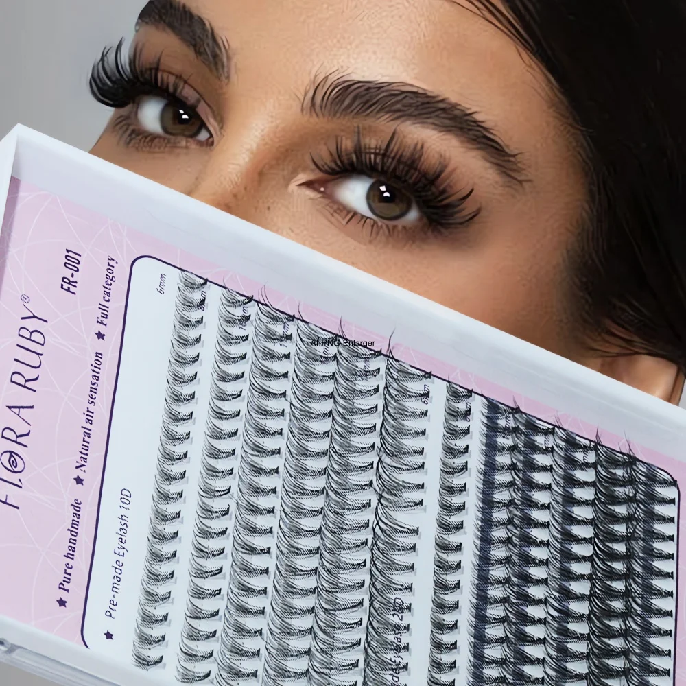 Multipack False Eyelashes Lash Clusters Lengthening Wisps 10D 20D Includes 12 Assorted Lengths Wisps, Contact Lens Friendly