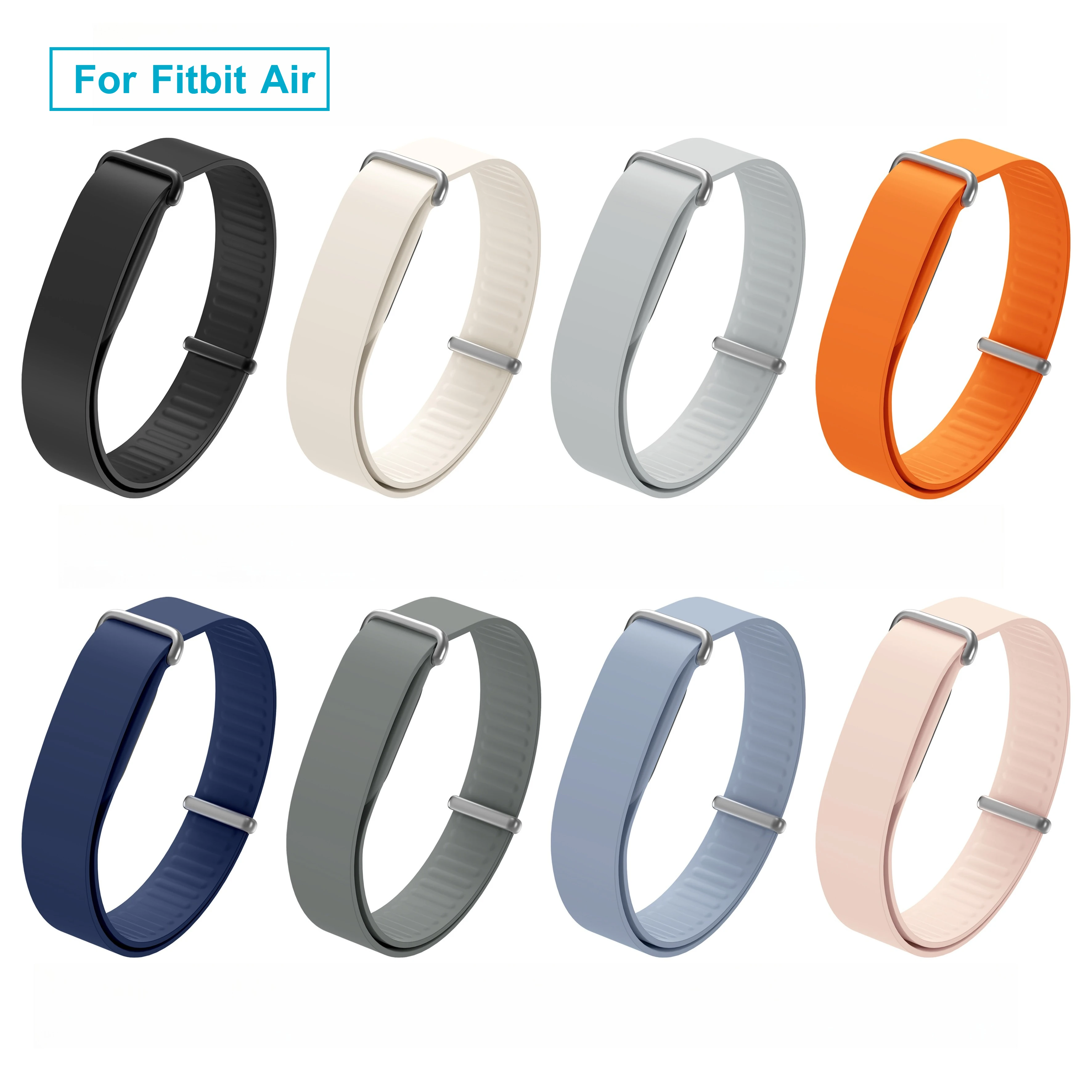 Silicone Sport Arm Band for Fitbit Air Smartwatch Replacement Wrist Belt Nylon Trail Loop Bracelet Bands