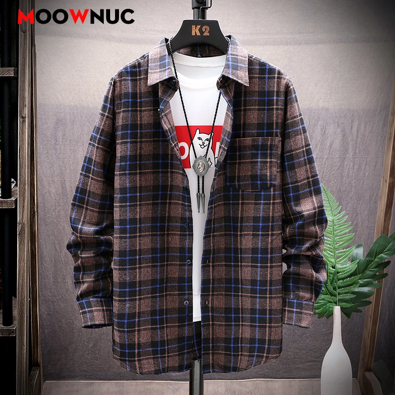 

Men's Casual Blouse Fashion Shirts Spring Autumn Streetwear Korean Streetdress Hombre Male Clothing Shirt Men Men's Clothing