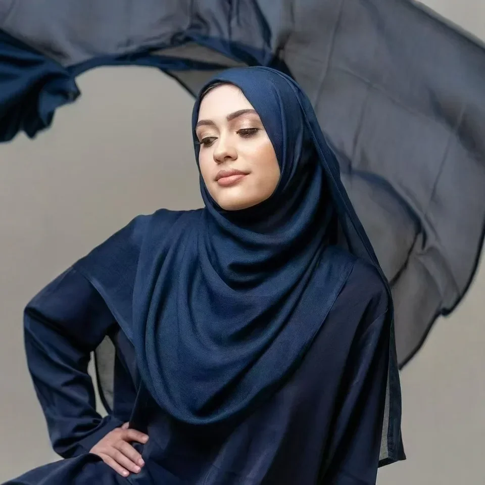 70*180 سنتيمتر مشروط الحجاب مشروط إبرة مزدوجة واسعة النطاق الحجاب وشاح ، لينة مسلم رئيس التفاف شال للنساء-غطاء بسط تنفس